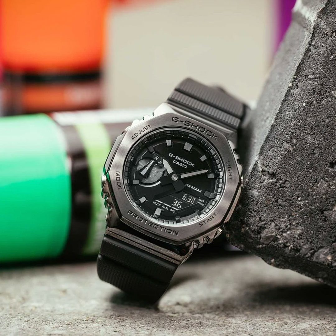 ساعت مچی اسپرت جی شاک کاسیو مدل G-SHOCK GM-2100BB-1ADR