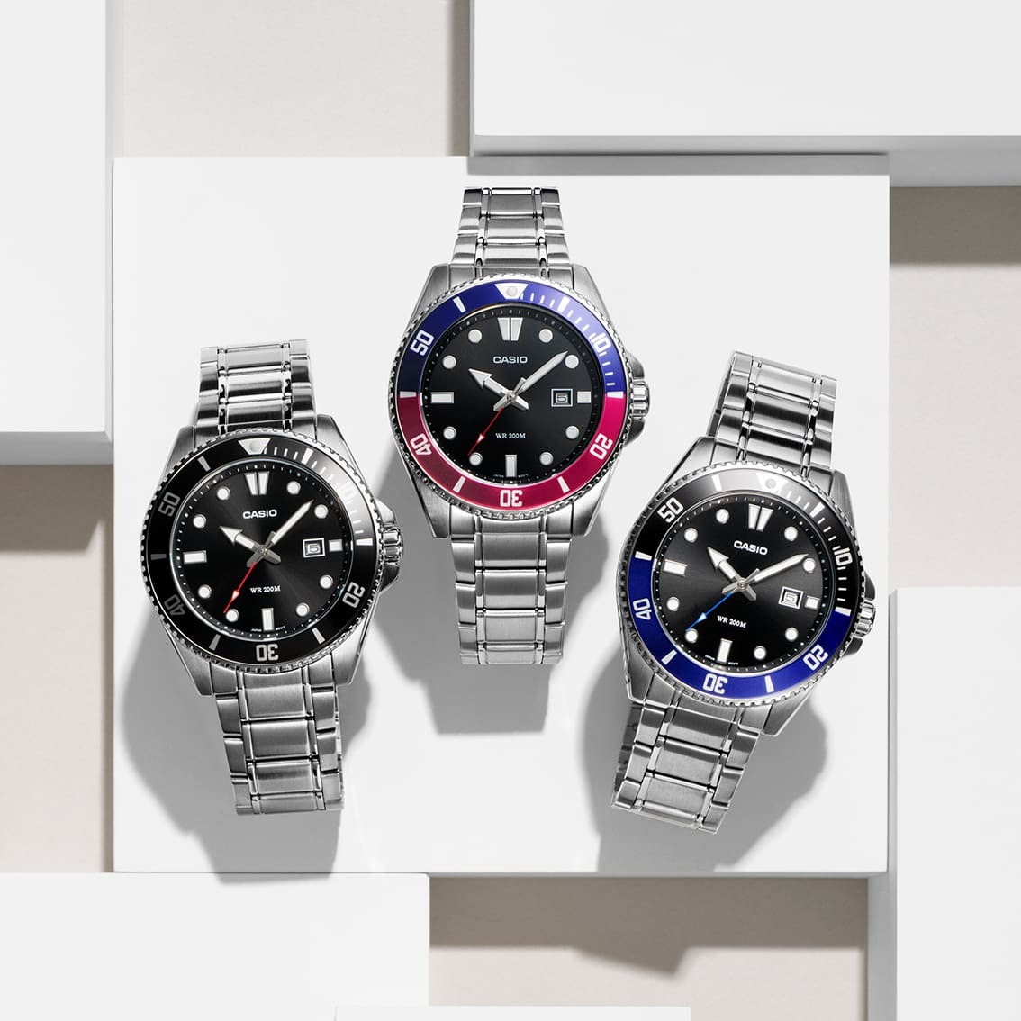 ساعت مچی مردانه کاسیو مدل CASIO MDV-107D-1A1