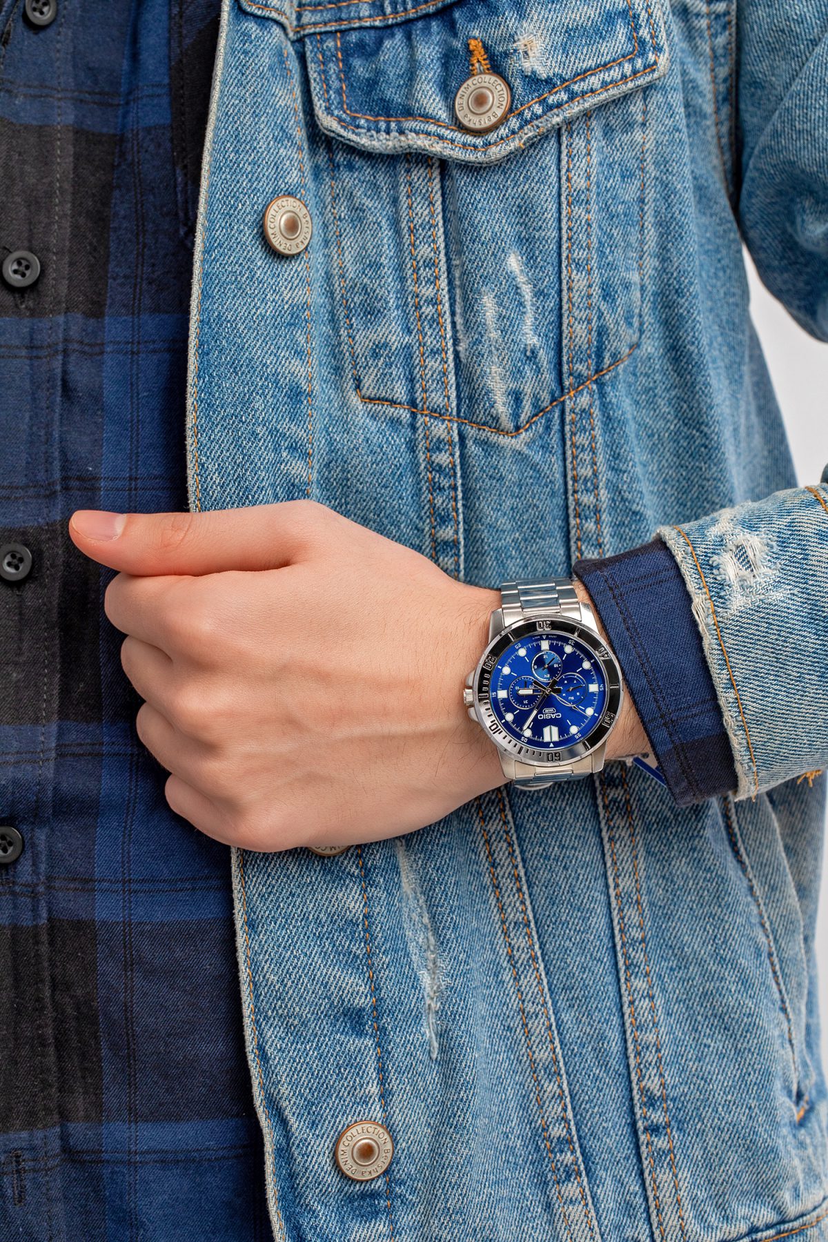 ساعت مچی مردانه کاسیو مدل CASIO-MTP-VD300D-2E