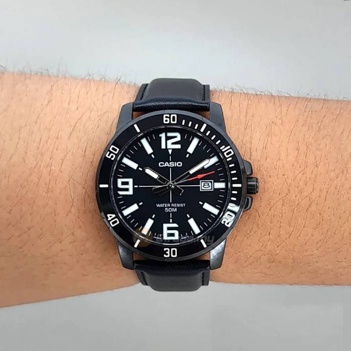 ساعت مچی مردانه General مدل CASIO-MTP-VD01BL-1BVUDF