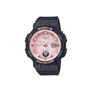 ساعت مچی برند کاسیو بیبی جی مدل BGA-250 - مشکی صورتی صدفی