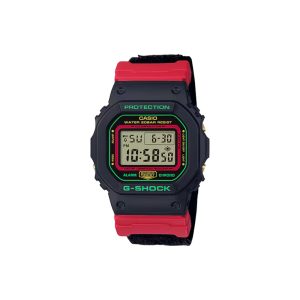 ساعت مچی برند کاسیو جی شاک مدل DW-5600 - مشکی سبز قرمز