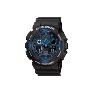 ساعت مچی برند کاسیو جی شاک مدل GA-100 - مشکی آبی