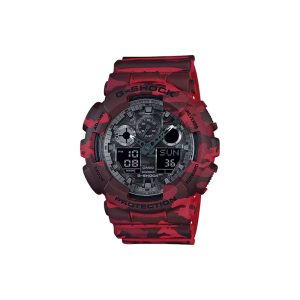 ساعت مچی برند کاسیو جی شاک مدل GA-100 - قرمز استتاری