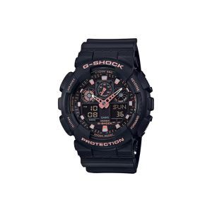 ساعت مچی برند کاسیو جی شاک مدل GA-100 - مشکی رزگلد 2