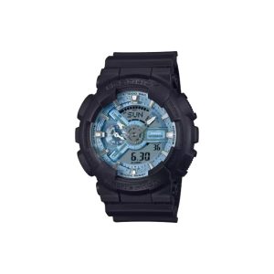 ساعت مچی برند کاسیو جی شاک مدل GA-110 - مشکی آبی یخی