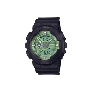 ساعت مچی برند کاسیو جی شاک مدل GA-110 - مشکی سبز زمردی