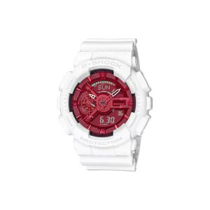 ساعت مچی برند کاسیو جی شاک مدل GA-110 - سفید قرمز طرح‌دار