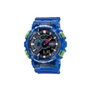 ساعت مچی برند کاسیو جی شاک مدل GA-110 - آبی شفاف چندرنگ