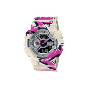 ساعت مچی برند کاسیو جی شاک مدل GA-110 - سفید بنفش گرافیتی