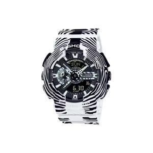 ساعت مچی برند کاسیو جی شاک مدل GA-110 - سفید گورخری