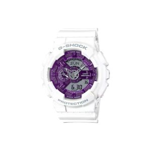 ساعت مچی برند کاسیو جی شاک مدل GA-110 - سفید آبی بنفش