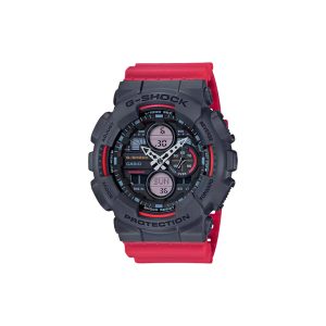 ساعت مچی برند کاسیو جی شاک مدل GA-140 - قرمز خاکستری