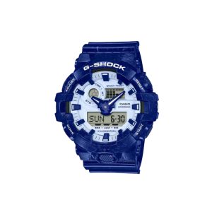 ساعت مچی برند کاسیو جی شاک مدل GA-700 - آبی سفید طرح‌دار