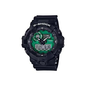 ساعت مچی برند کاسیو جی شاک مدل GA-700 - مشکی سبز زمردی