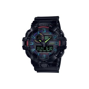 ساعت مچی برند کاسیو جی شاک مدل GA-700 - مشکی رنگین‌کمانی