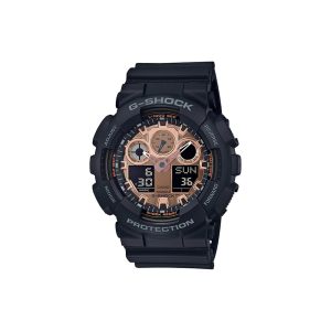 ساعت مچی برند کاسیو جی شاک مدل GA-100 - مشکی رزگلد