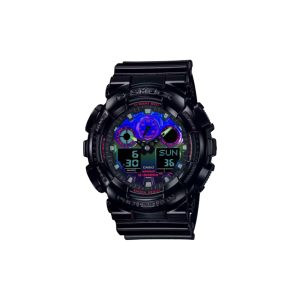 ساعت مچی برند کاسیو جی شاک مدل GA-100 - مشکی نئونی چندرنگ