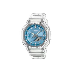 ساعت مچی برند کاسیو جی شاک مدل GA-2100 - شفاف آبی آسمانی