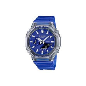 ساعت مچی برند کاسیو جی شاک مدل GA-2100 - آبی شفاف