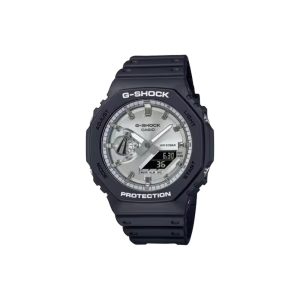 ساعت مچی برند کاسیو جی شاک مدل GA-2100 - مشکی نقره‌ای