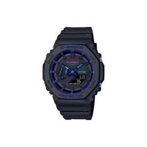 ساعت مچی برند کاسیو جی شاک مدل GA-2100 - مشکی آبی بنفش