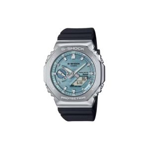 ساعت مچی برند کاسیو جی شاک مدل GBM-2100 - نقره‌ای آبی کاربنی