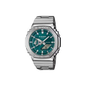 ساعت مچی برند کاسیو جی شاک مدل GM-2110 - نقره‌ای سبز زمردی