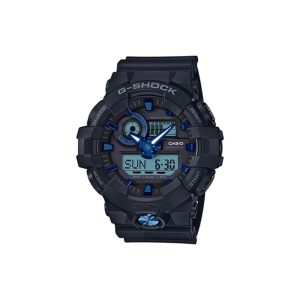 ساعت مچی برند کاسیو جی شاک مدل GA-710 - مشکی آبی 2