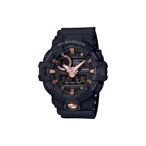 ساعت مچی برند کاسیو جی شاک مدل GA-710 - مشکی رزگلد